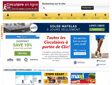 Tablet Screenshot of circulaire-en-ligne.ca